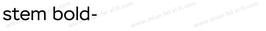 stem bold字体转换
